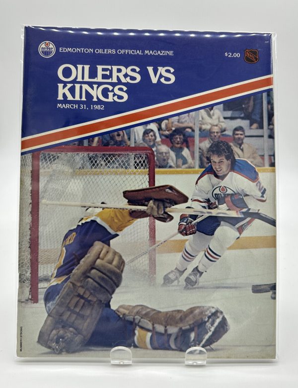 Edmonton Oilers Official Program March 31 1982 VS. Kings